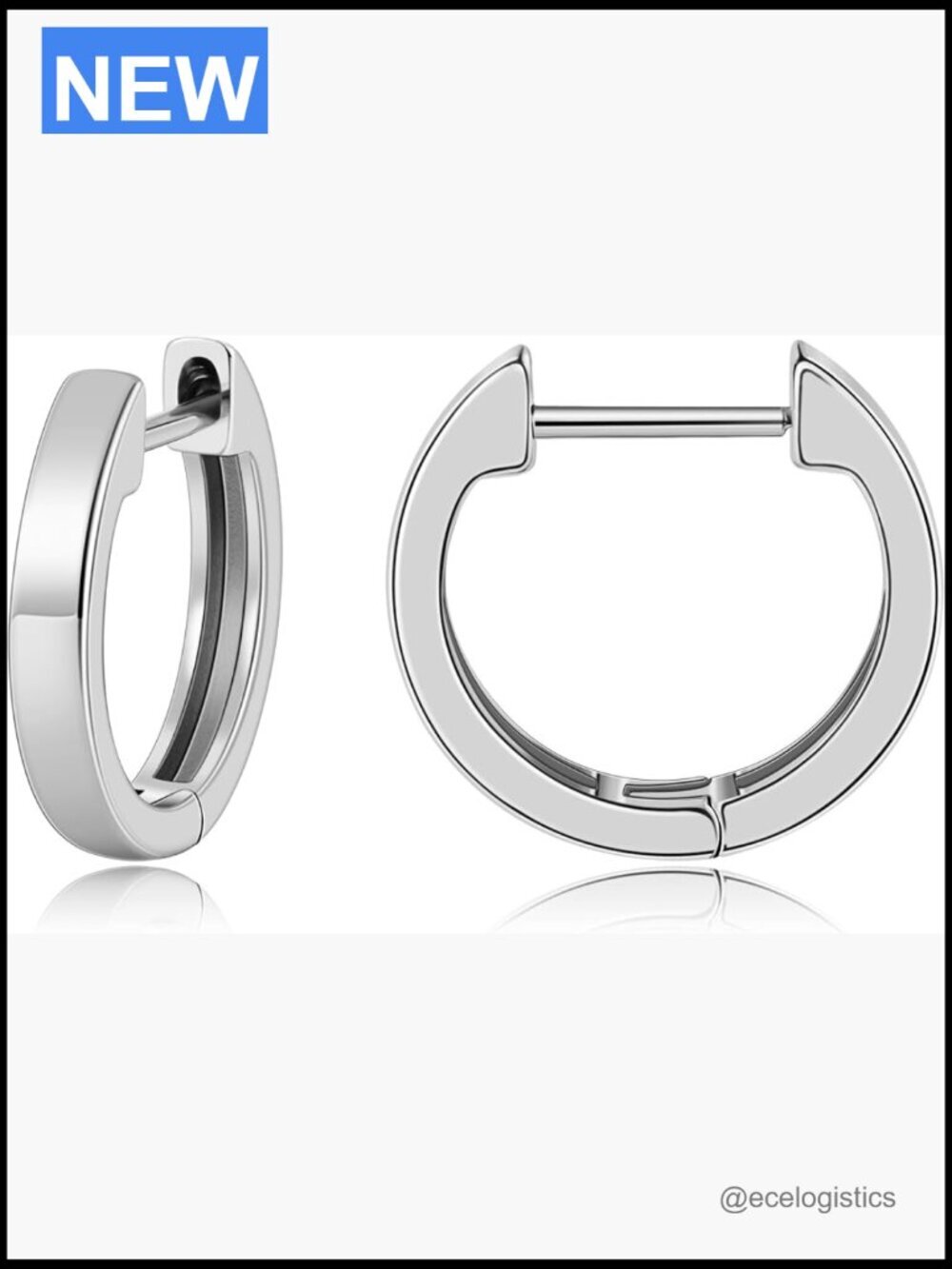 Small Huggie Hoop Earrings, 14K Gold Plated, Hypoallergenic, Lightweight